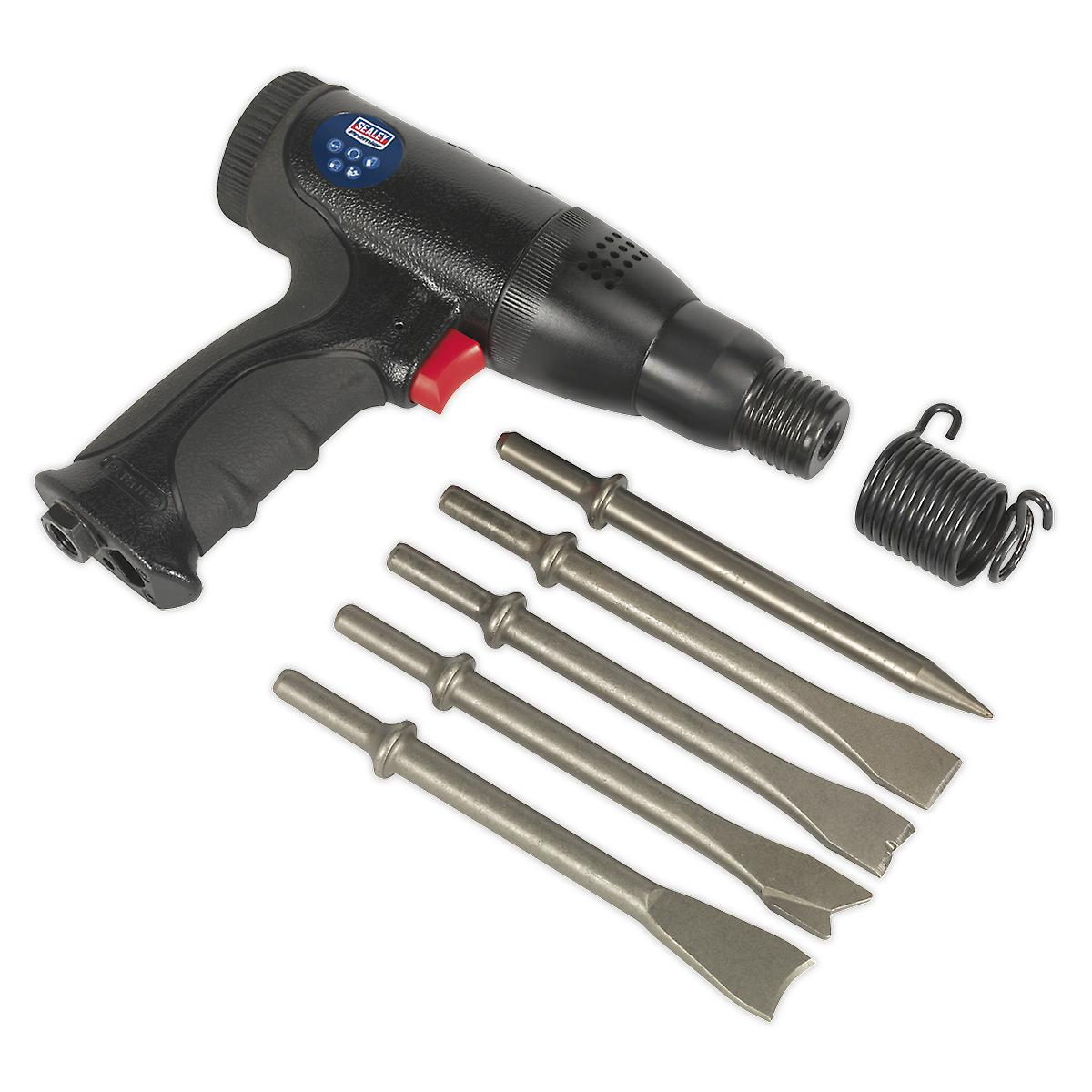 Sealey Sa614 Air Hammer Kit Composite Premier - Long Stroke