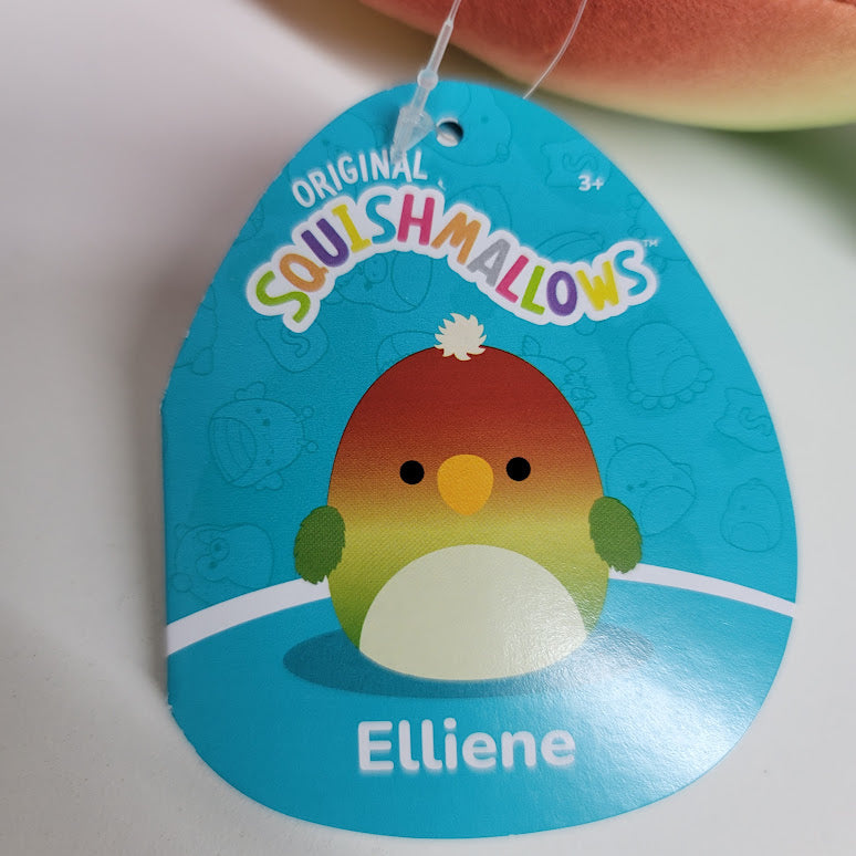 Squishmallows Official Kellytoys Plush 7.5 Inch Elliene the Love Bird Ultimate Soft Plush Stuffed Toy