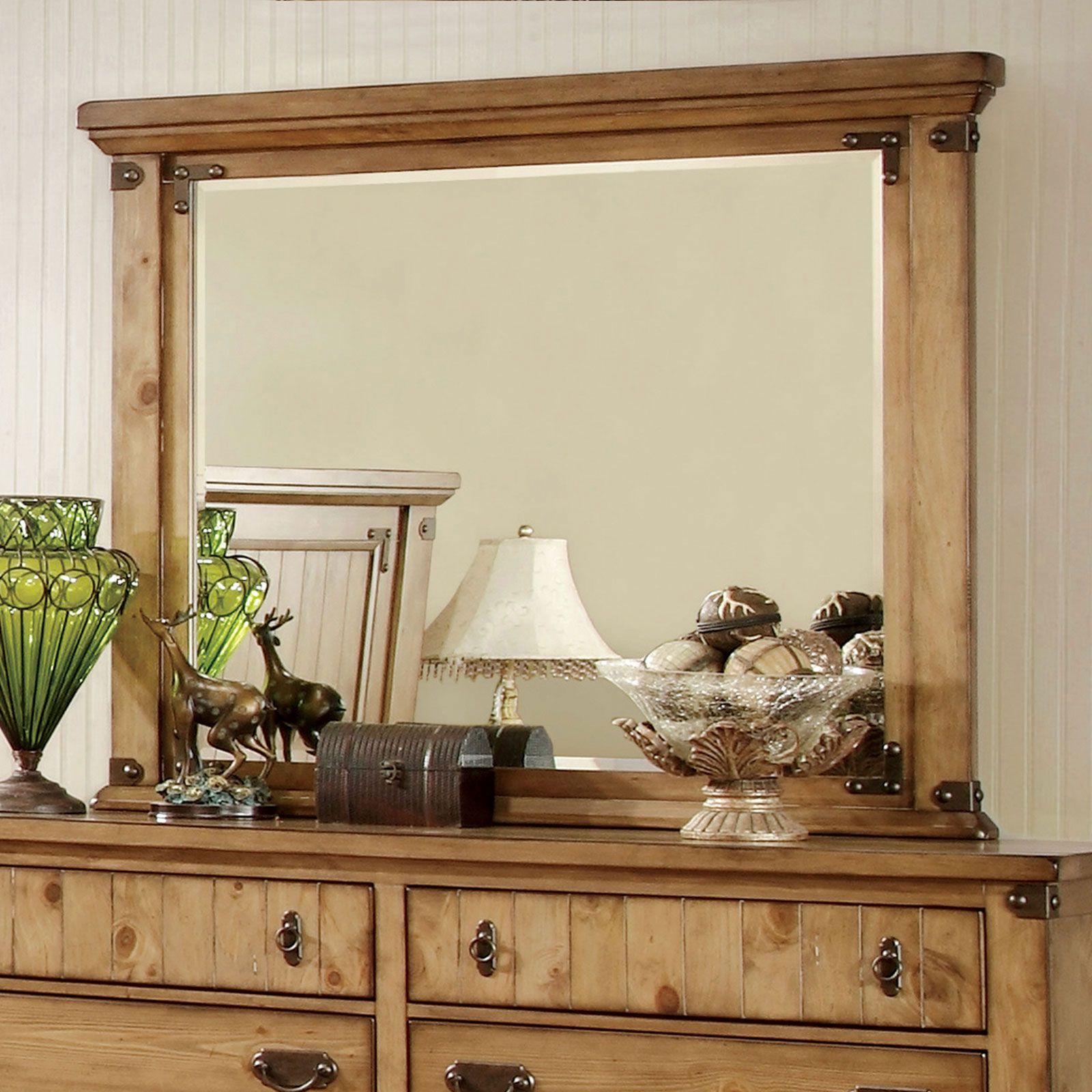 Pioneer Mirror  Weathered Elm