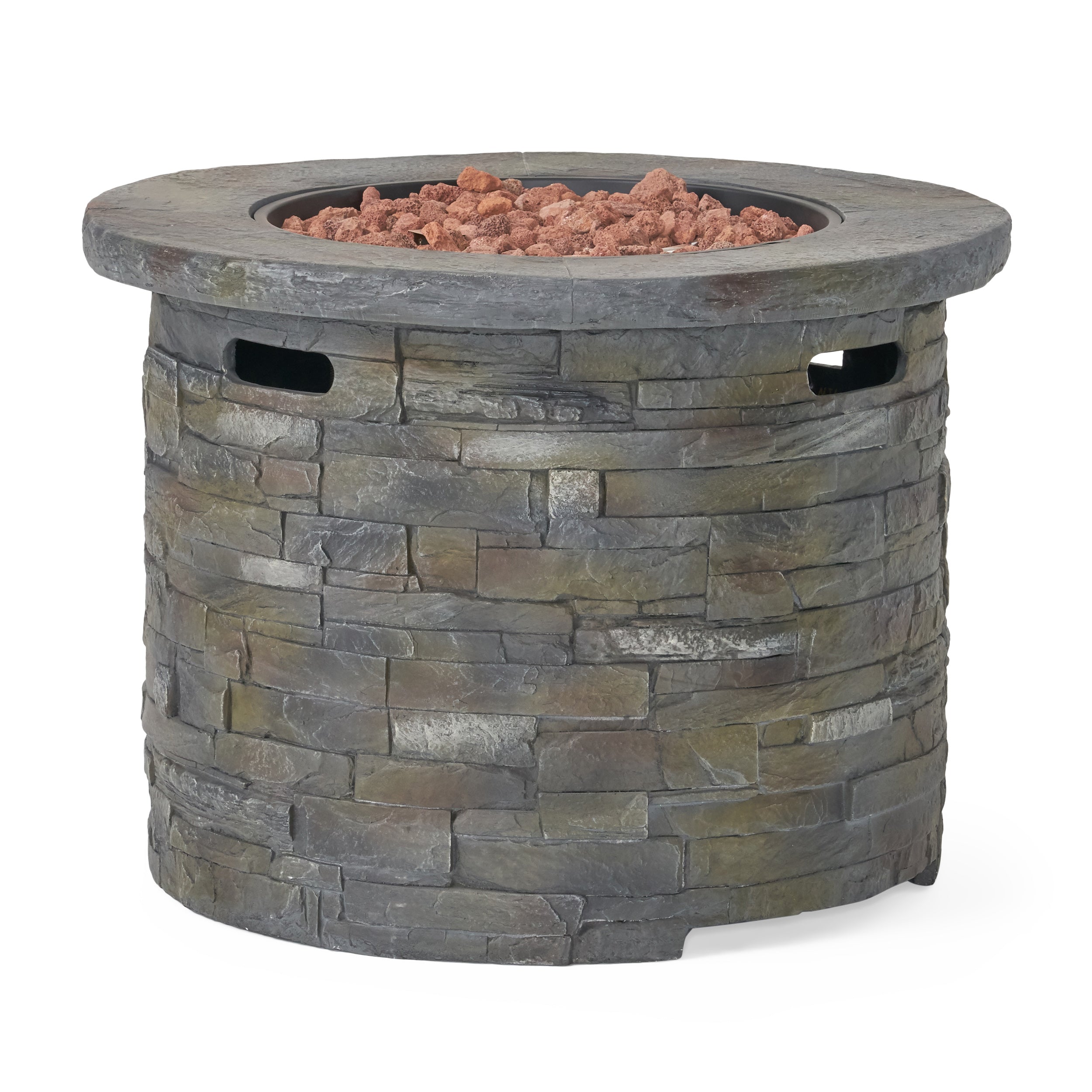 Stonecrest 40,000 BTU Propane Gas Firepit (Round)