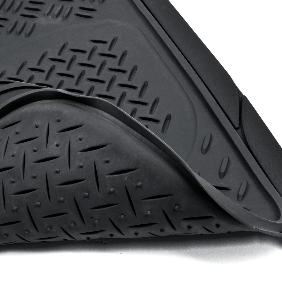 BDK Super Duty Rubber Floor Mats for Car SUV and Van with Cargo Mat， All Weather， Heavy Duty， 3 Colors