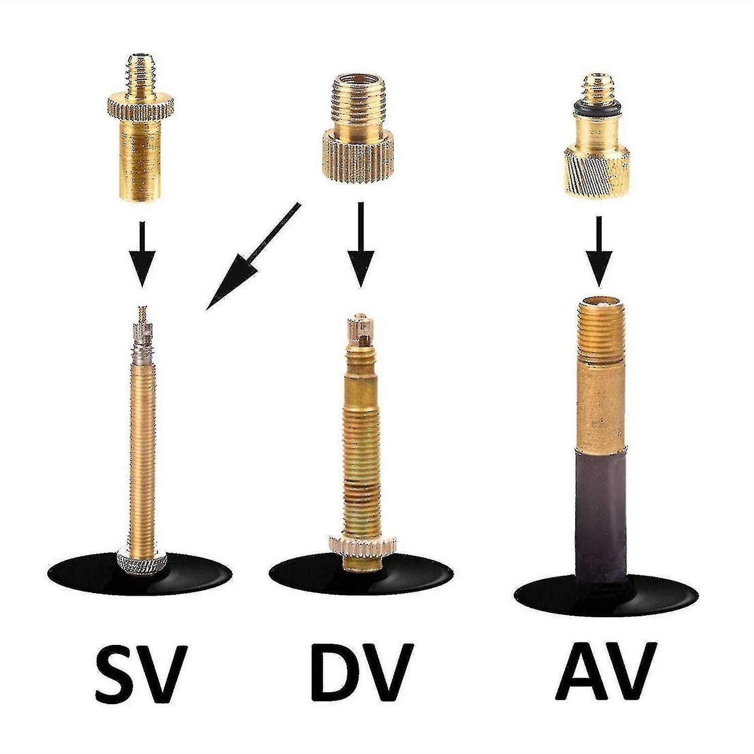 Bicycle Pump Bicycle Valve Adapter 14pcs Air Pump Accessories To Send 10 Gasket Valves - Aespa