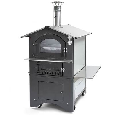 Fontana Forni Gusto 57AV 40 Inch Freestanding Wood Burning Oven and Grill