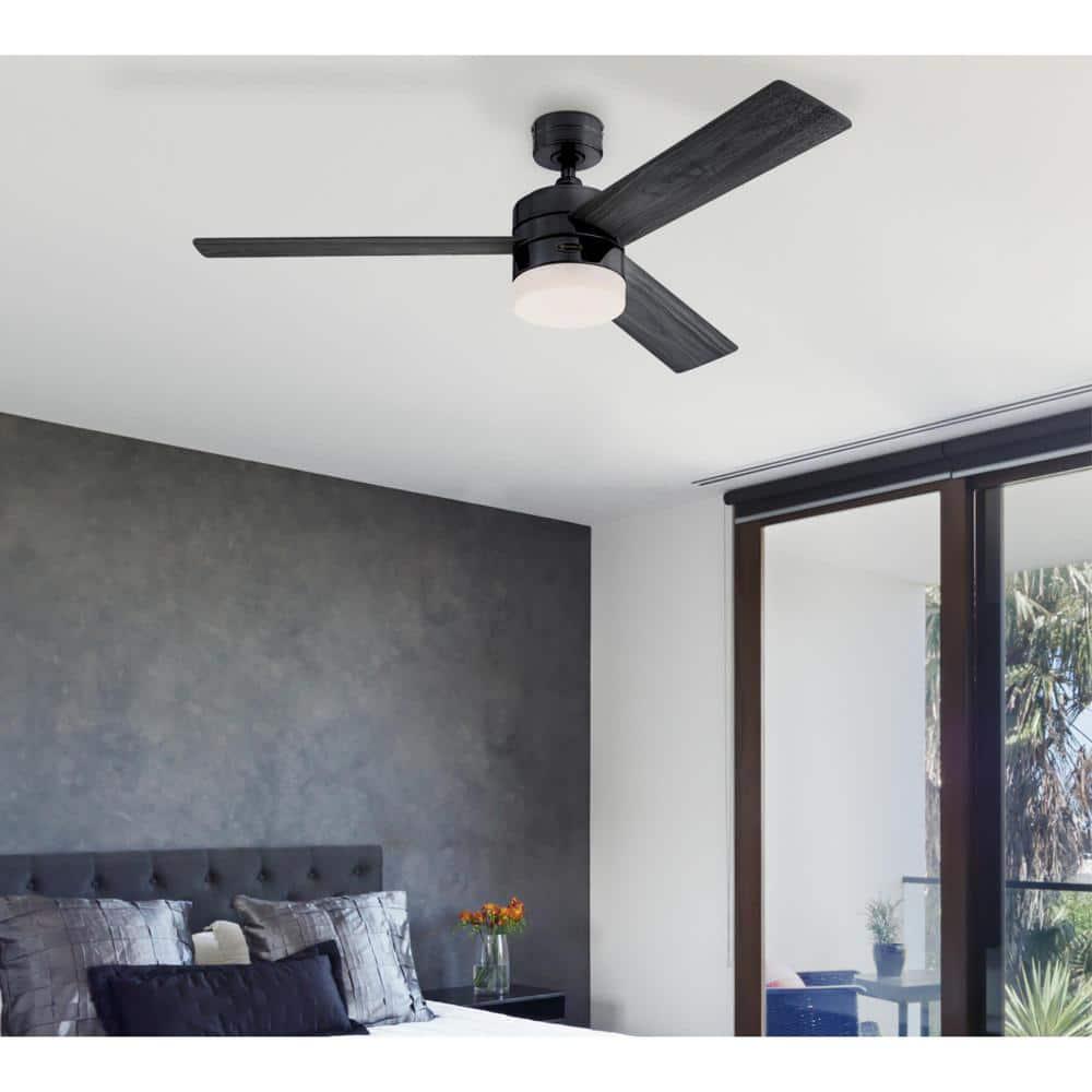 Westinghouse Alta Vista 52 in LED Indoor Gun Metal Ceiling Fan with Light Fixture and Remote Control