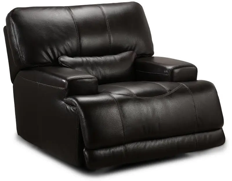 Stampede Blackberry Leather-Match Power Recliner