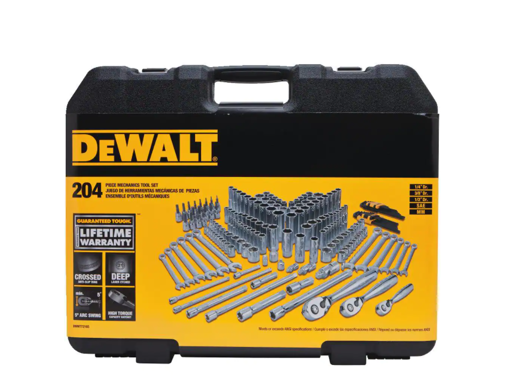 DEWALT DWMT72165 Mechanics Tool Set (204-Piece)