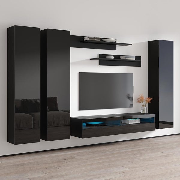 Fly CD1 35TV Wall Mounted Floating Modern Entertainment Center