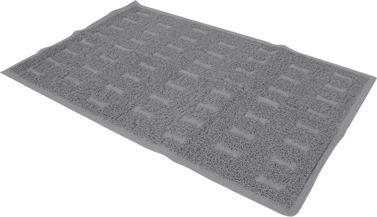 Aspen Pet Jumbo Pet Feeding Mat Gray