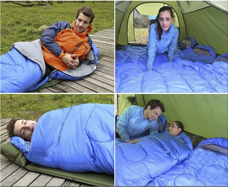 Polyester Sleeping Bag full Winter saco de dormir Outdoor Camping Envolpe For Camping sleeping bags