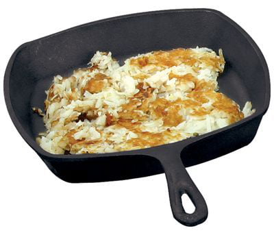 Lodge Cast Iron Logic L8SQ3 Pre-Seasoned Cast Iron Square Skillet 10 1/2"