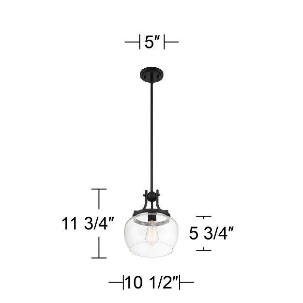 Wide Modern Industrial Clear Glass Shade For Dining Room House Foyer Kitchen Island Entryway Bedroom