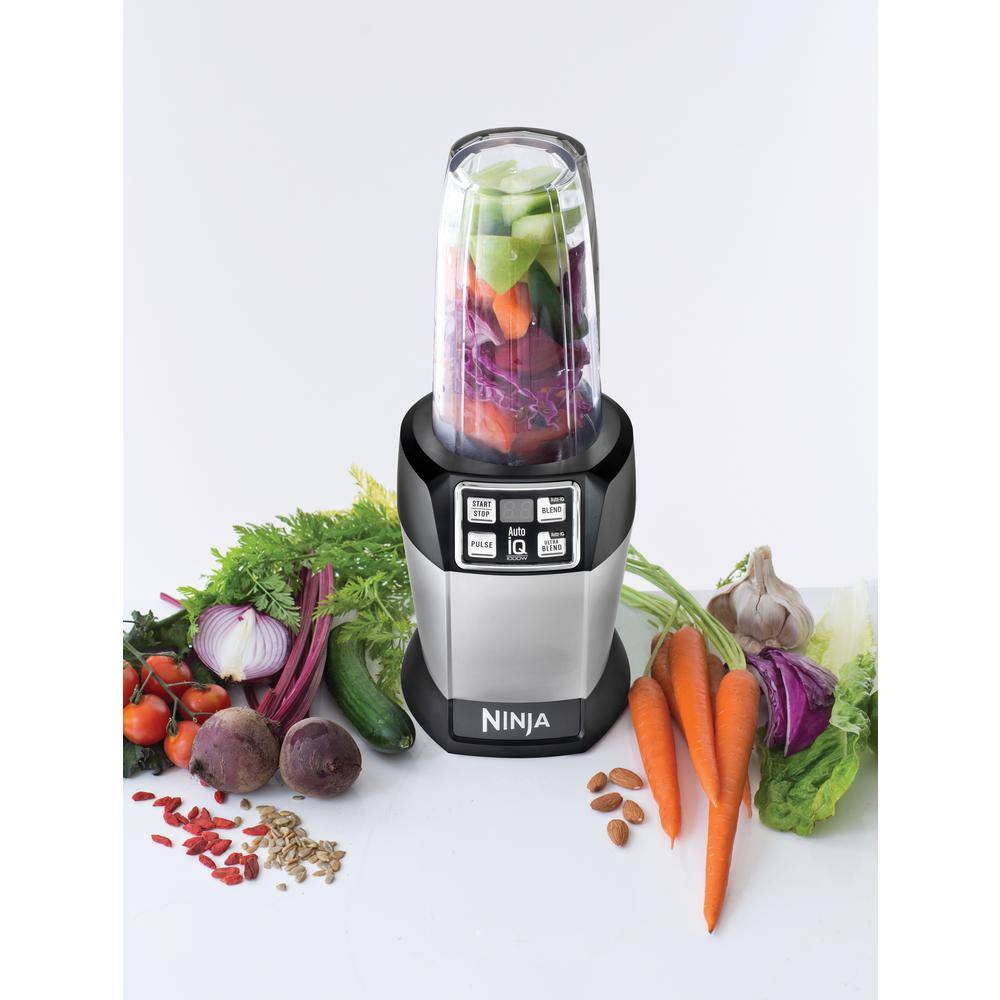 NINJA Nutri Auto iQ 24 oz. 3-Speed Black High Speed Single Serve Blender (BL480D) BL480D