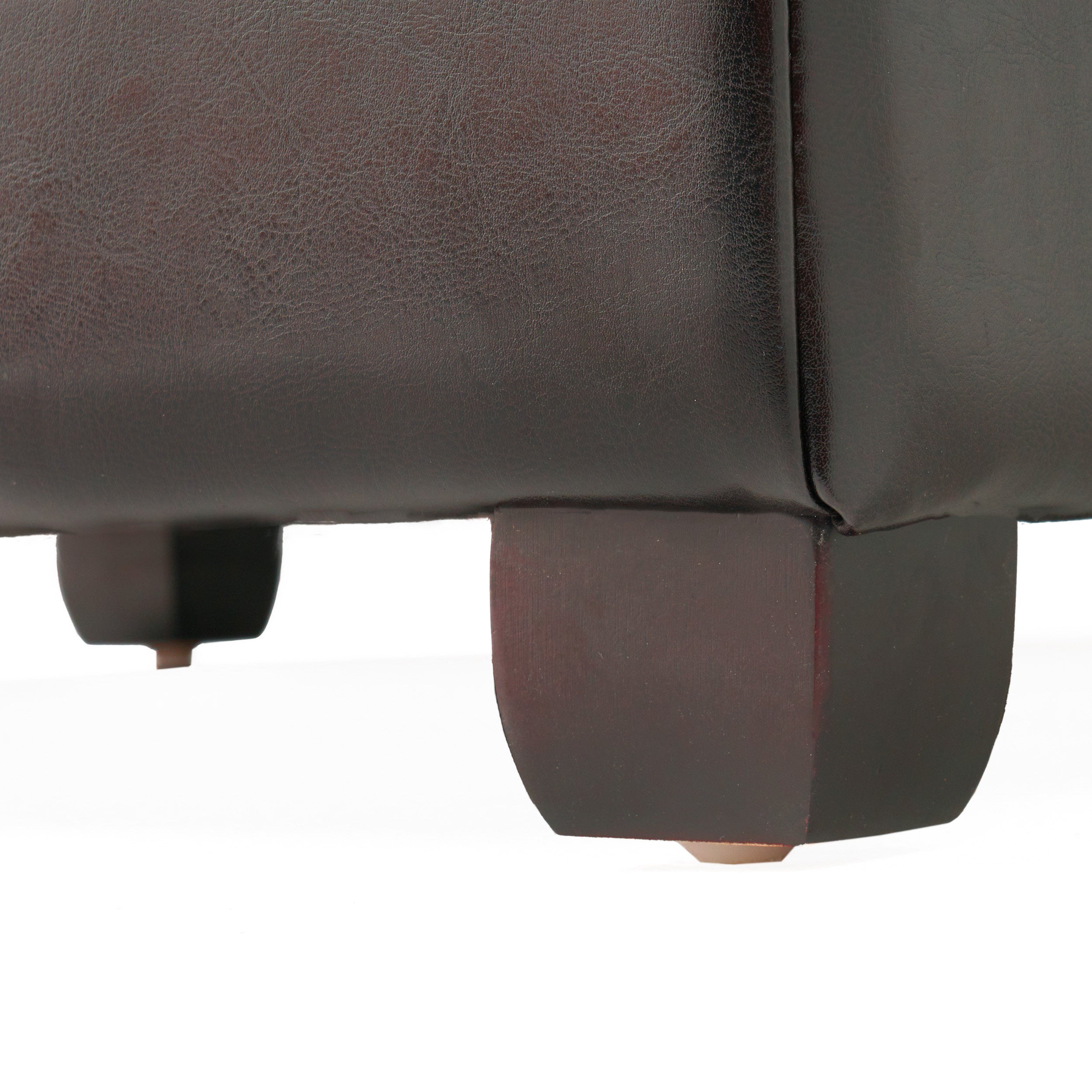 Carlyle Leather Storage Ottoman Coffee Table