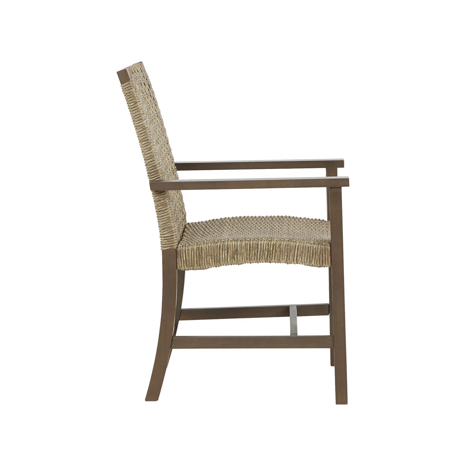 Signature Design by Ashley Germalia Brown Wood Frame Dining Armchair