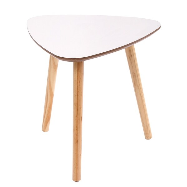 Triangular End-Table，White