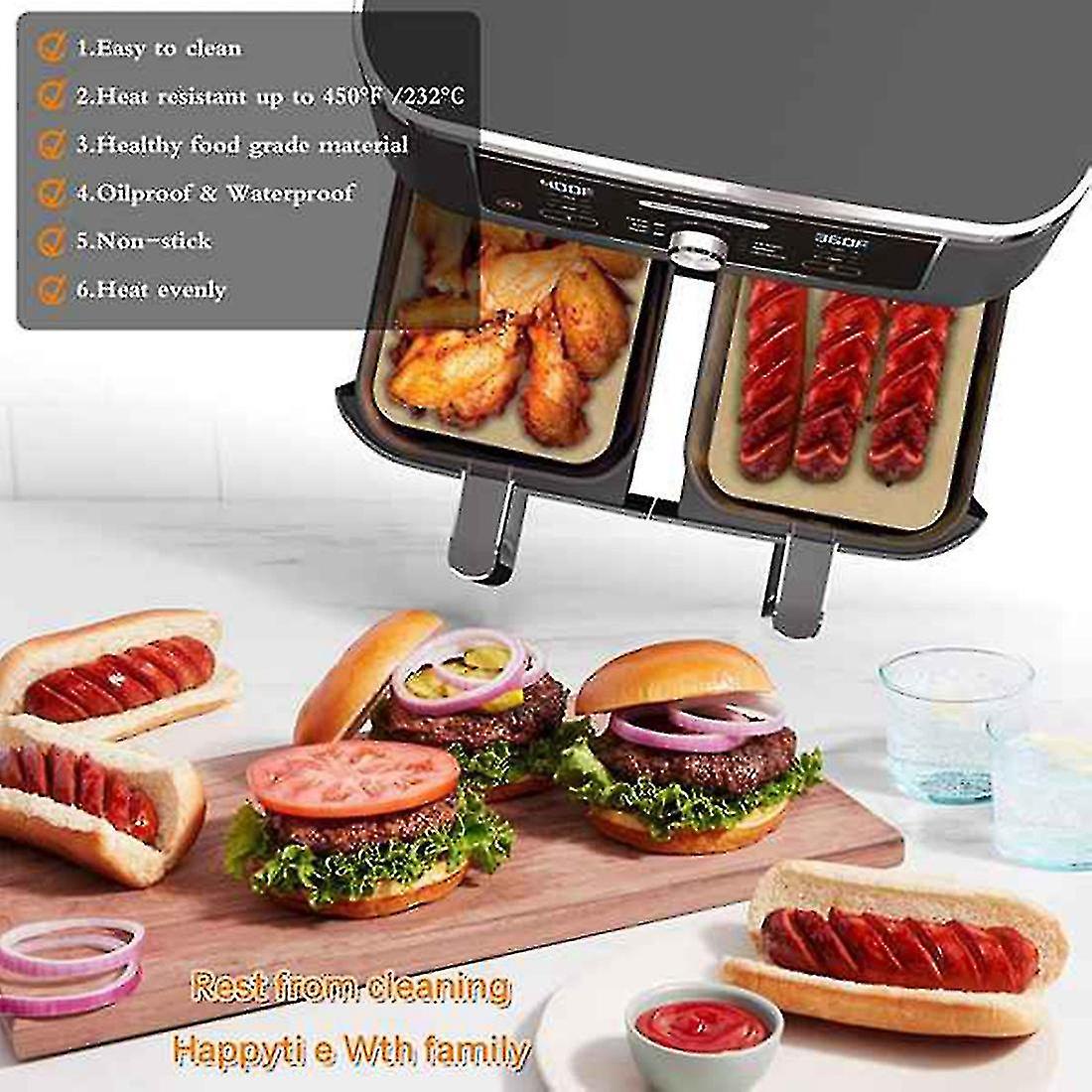 2023-200 Piece Fryer Parchment Liners For Ninja Foodi Xl 6 In 1 Fryer Liners Pre-cut Baking Mat For