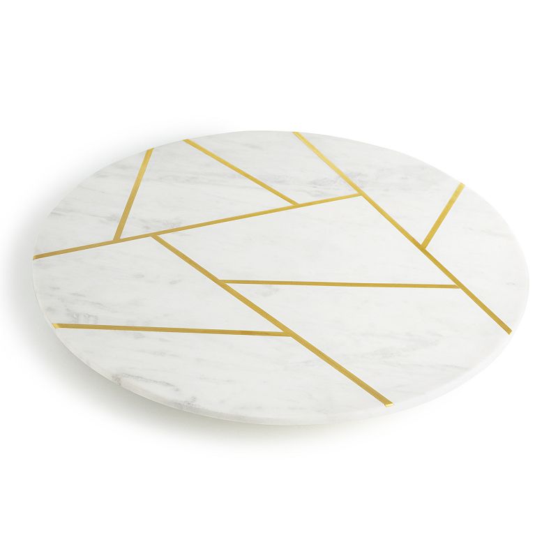 GAURI KOHLI Infinia Marble Lazy Susan 16