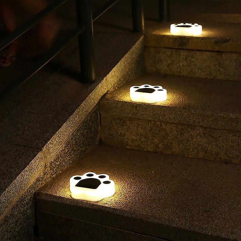 Solar Led Outdoor Waterproof Lawn Light Garden Garden Ground Plug Light Buried Light Landscape Decorative Light Bear Paw Lights