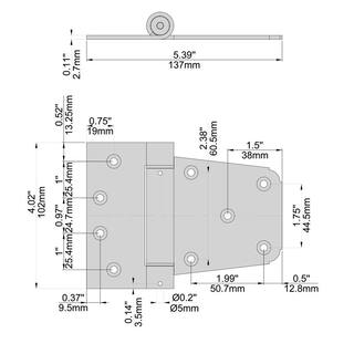 Everbilt Black Self-Closing Gate Kit 13534