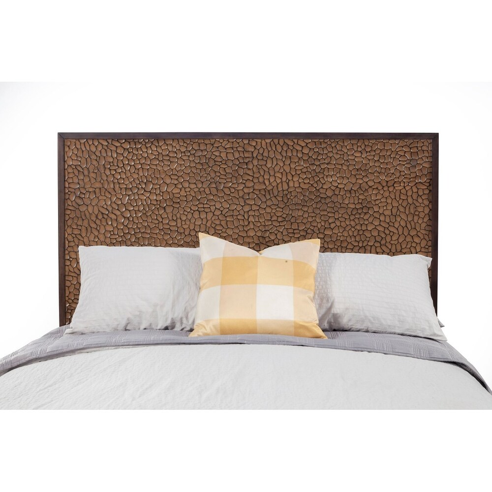 Alpine Furniture Brown Pearl Headboard  Brown Bronze