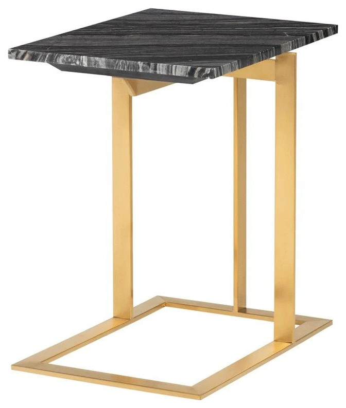 Avianna Black Wood Side Table   Contemporary   Side Tables And End Tables   by Rustic Home Furniture Deco  Houzz