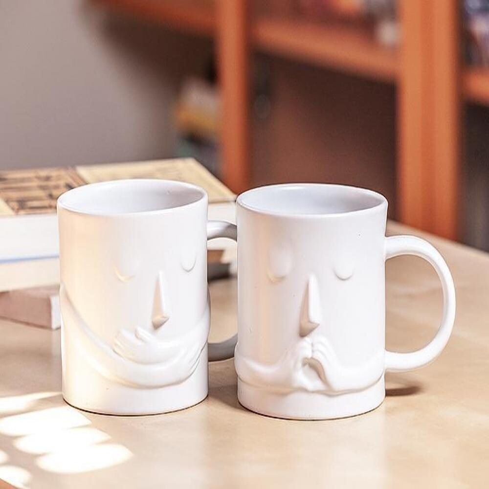 Matte White With Hugging Arms Mug