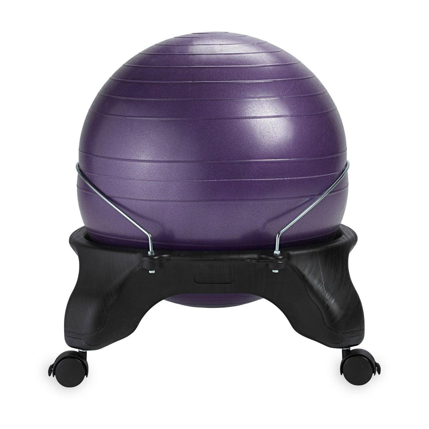 Gaiam Backless Balance Ball Chair， Purple， 52CM