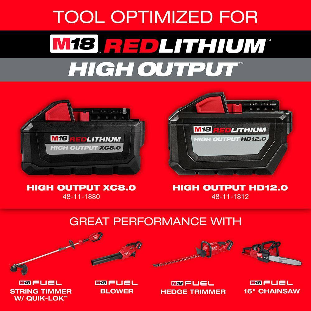 MW M18 FUEL 18-Volt Lithium-Ion Brushless Cordless Blower 16 in. Chainsaw and Rapid Charger Combo Kit (3-Tool) 2724-20-2727-20-48-59-1802