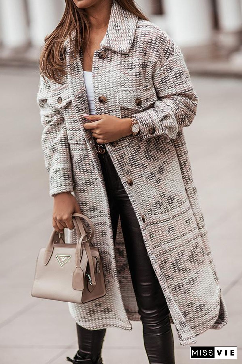 Cozy Up In Carolina Printed Coat