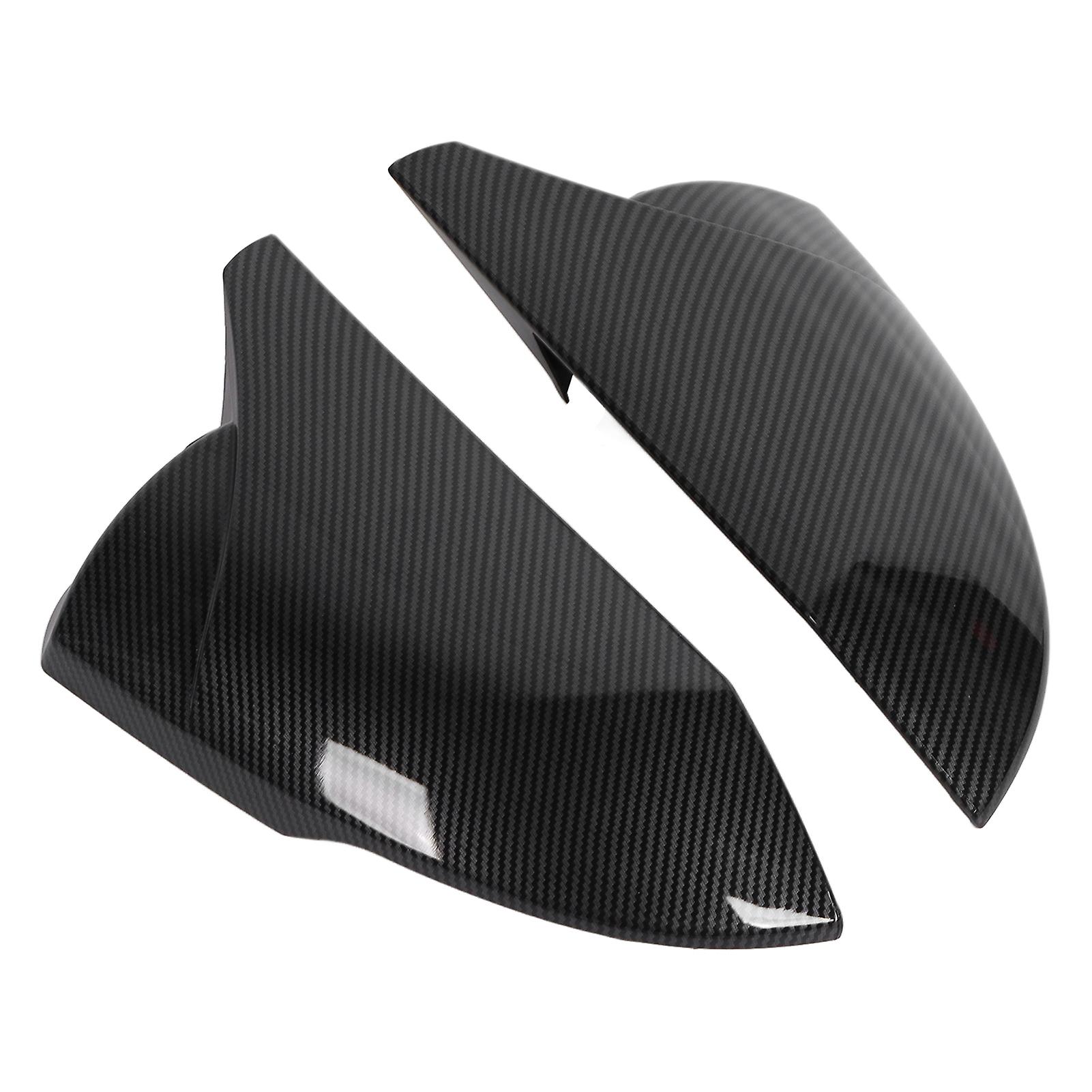 2pcs Door Rearview Mirror Cover Left Right Abs Stylish Replacement For Hyundai Elantra 21+carbon Fiber