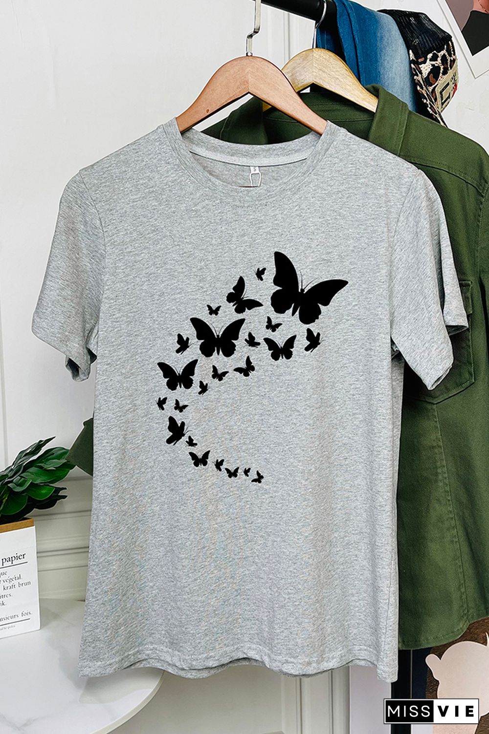 Flying Butterflies Graphic T-Shirt Wholesale