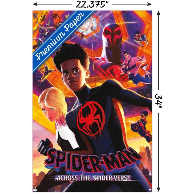 Trends International Marvel Spider man Across The Spider verse Group One Sheet Unframed Wall Poster Prints