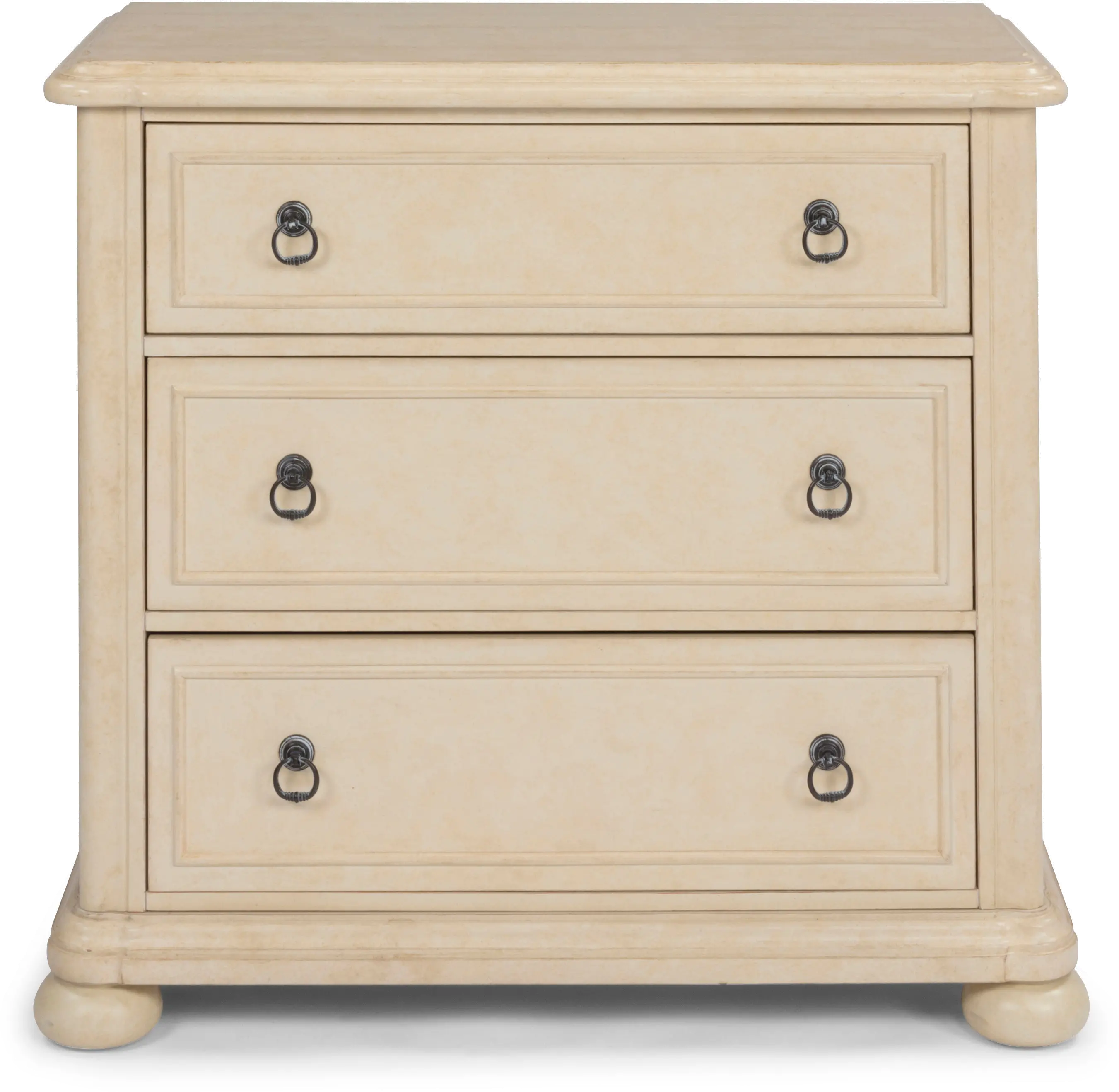 Provence Antiqued White 3 Drawer Chest