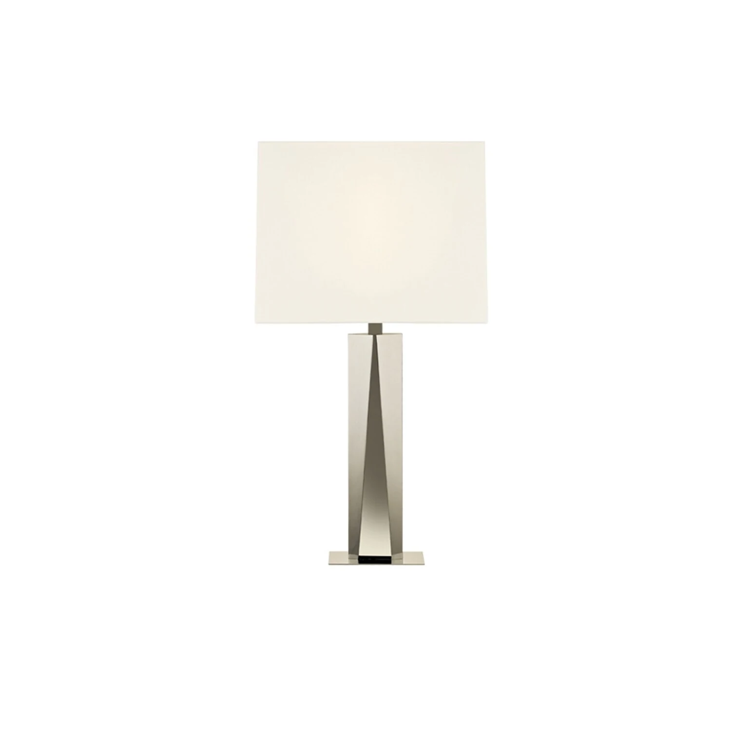 Facet Beam Polished Table Lamp