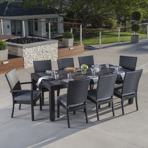 Deco 9 Piece Aluminum Outdoor Patio Dining Set