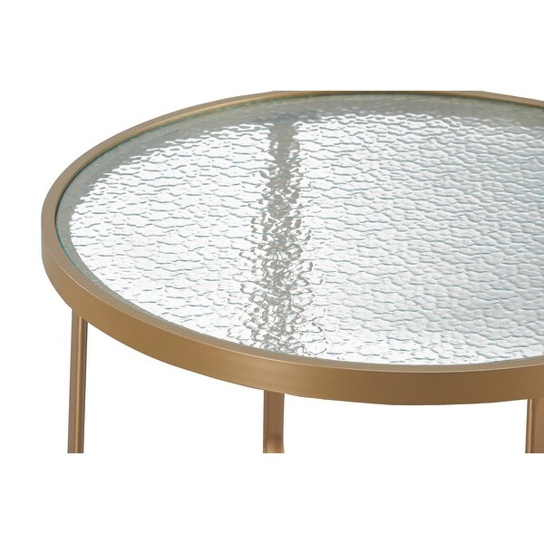 Elle Decor Mirabelle Outdoor Coffee Table，French Gold