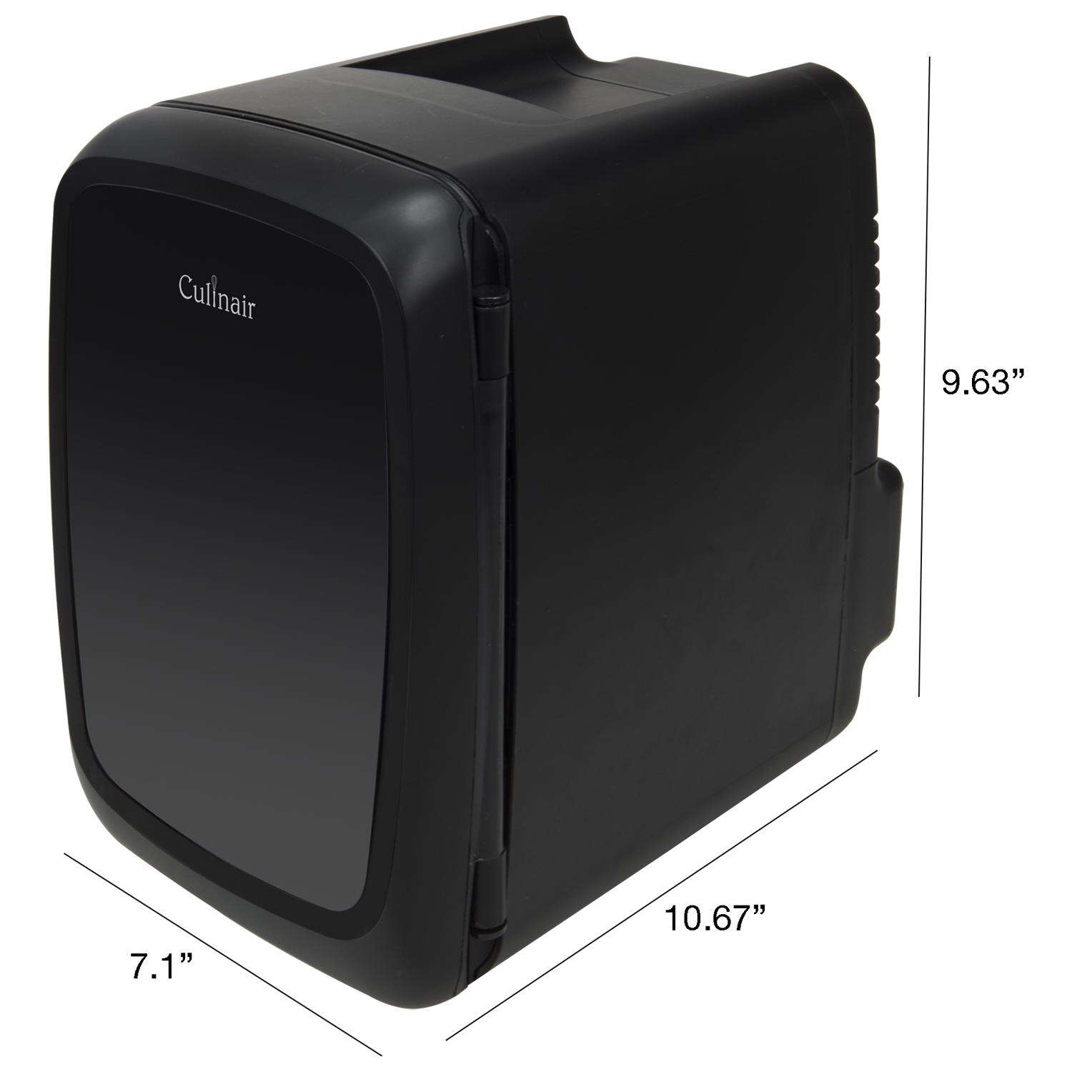 Culinair 4 L Black Plastic Mini Refrigerator