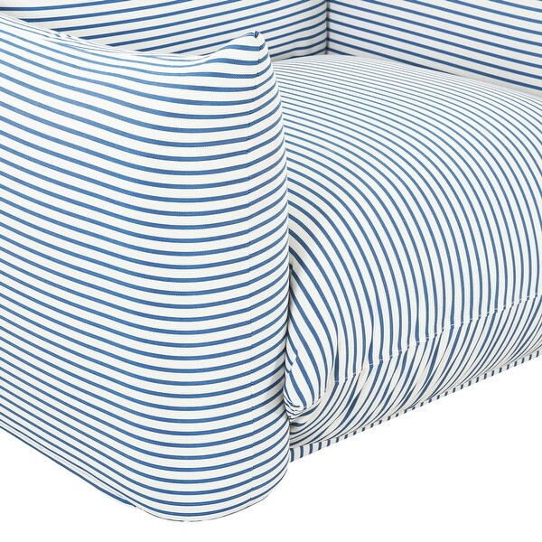 Saint Tropez Striped Stuffed Outdoor Armchair