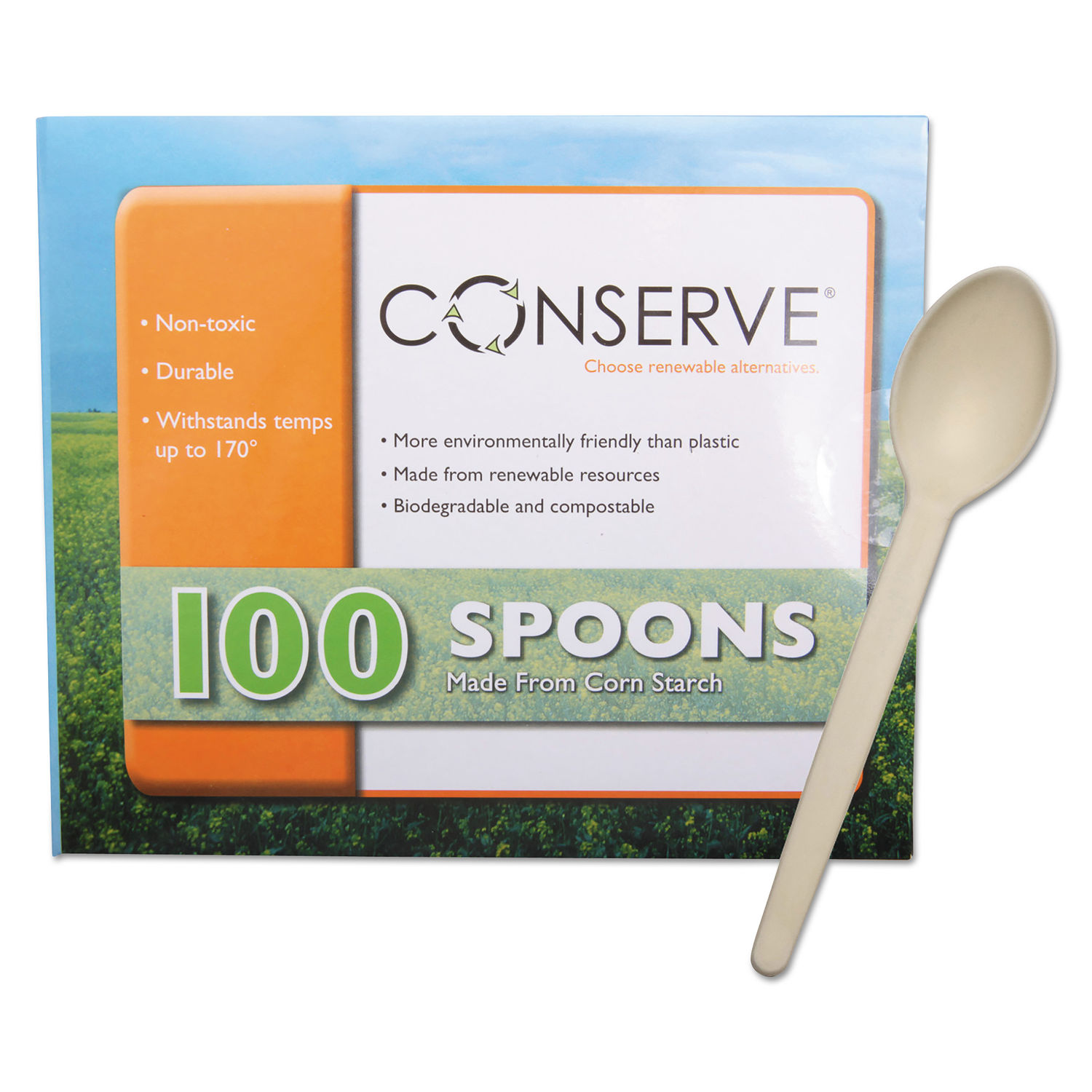 Corn Starch Cutlery by CONSERVEandreg; BAU10232