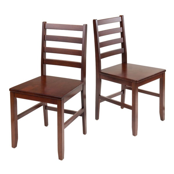 Winsome Hamilton Wooden Ladder Back Dining Chairs (Set of 2)