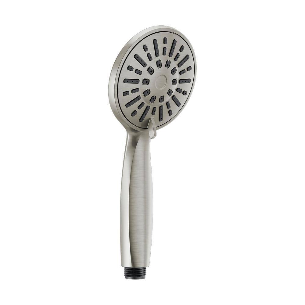 Delta 4-Spray Patterns 1.75 GPM 3.88 in. Wall Mount Handheld Shower Head in Stainless 59361-SS-PK