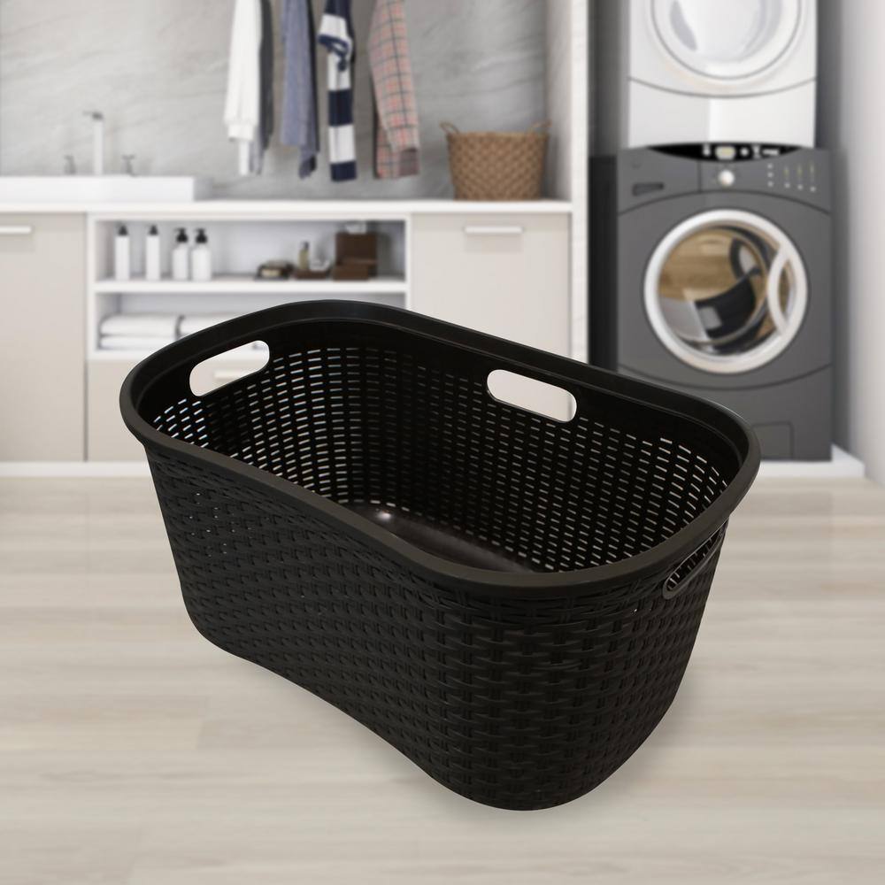 Modern Homes 40 L Laundry Basket Brown 67532