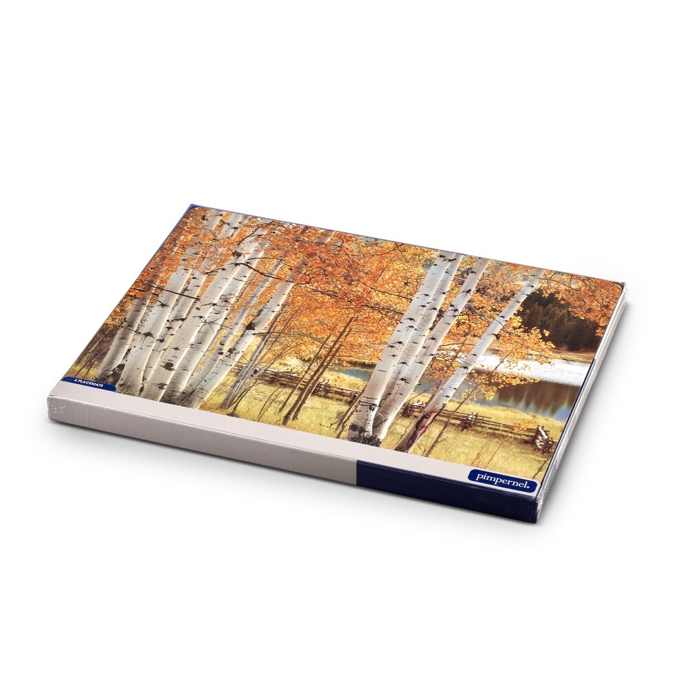 Pimpernel Birch Beauty Placemats Set of 4   15.7 inches x 11.7 each