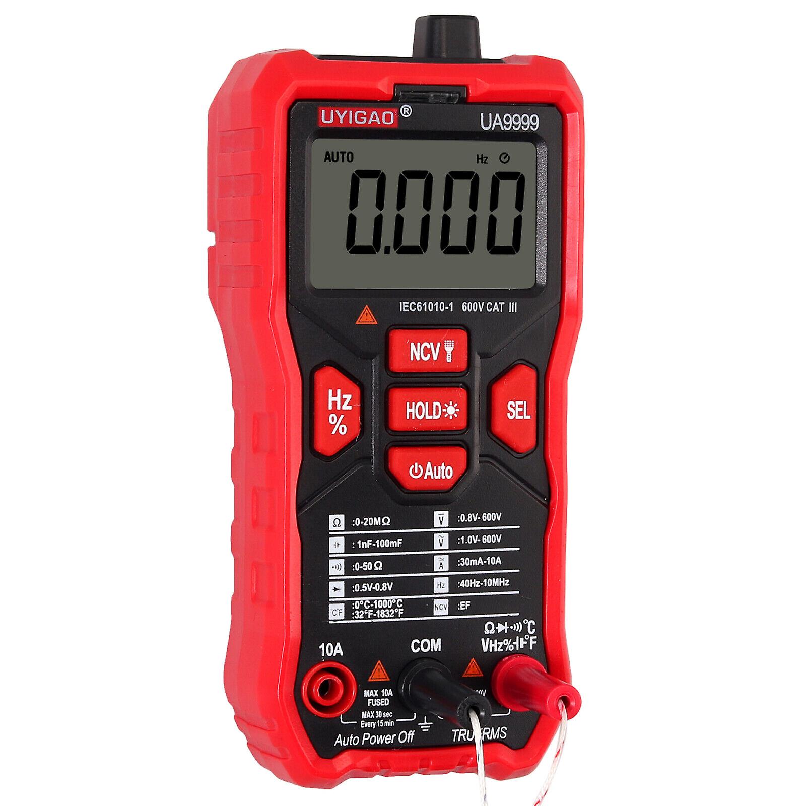 Digital Multimeter Ncv Ac Dc Dmm Voltage Current Meter Tester Trms Auto Range