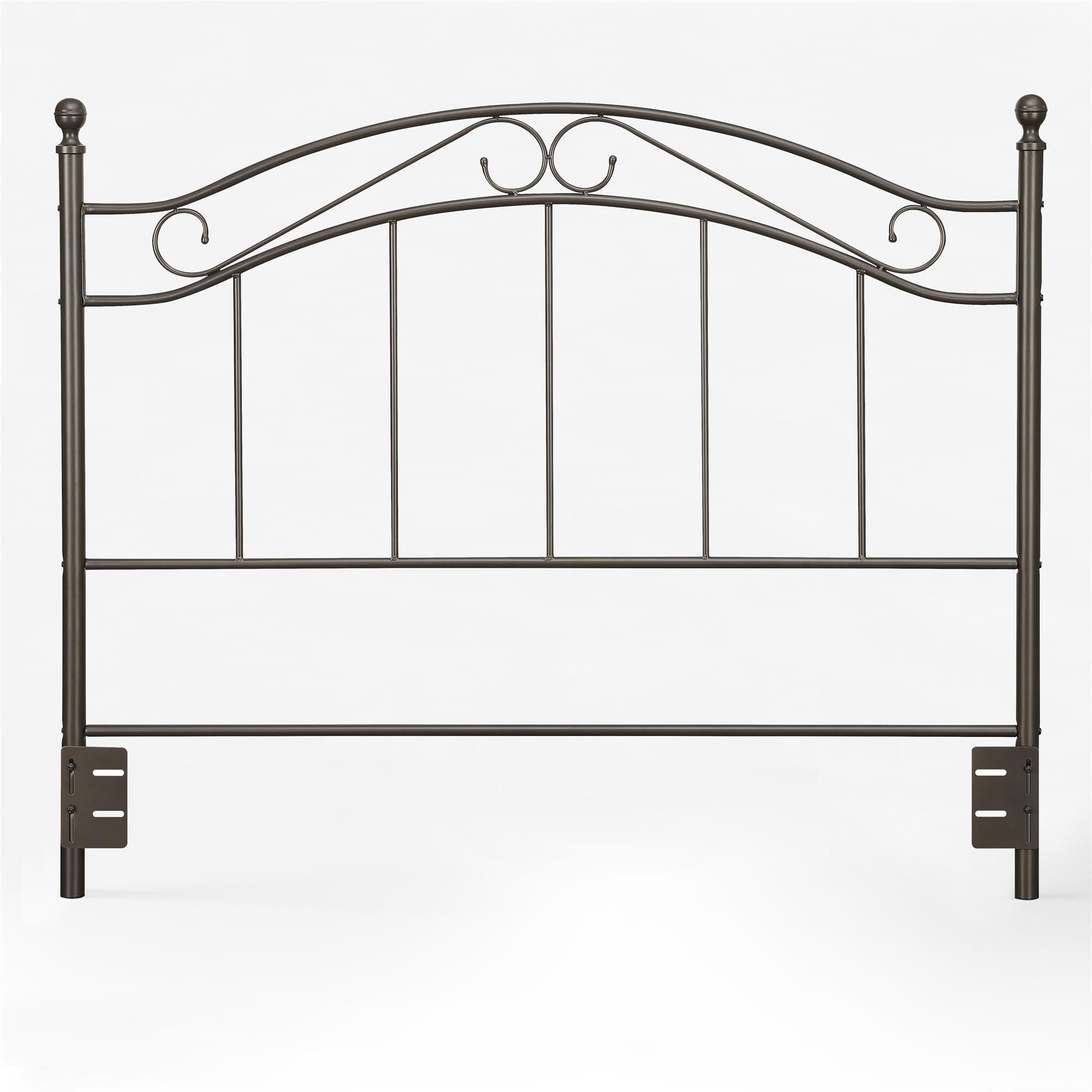 Mainstays Elegant Adaptable Full and Queen Metal Headboard, Bronze