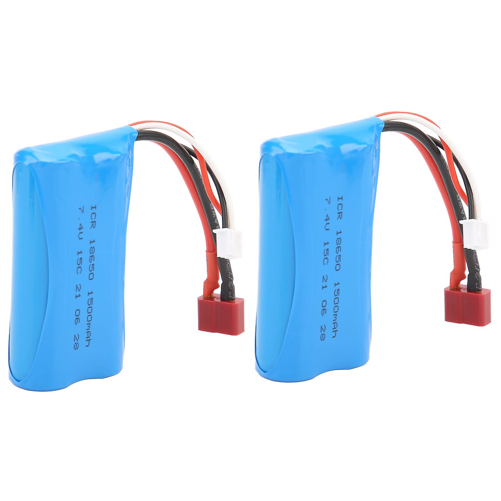 7.4v 1500mah 15c Lipo Battery With Charging Cable Rechargeable Lithium Battery For Rc Car Boat