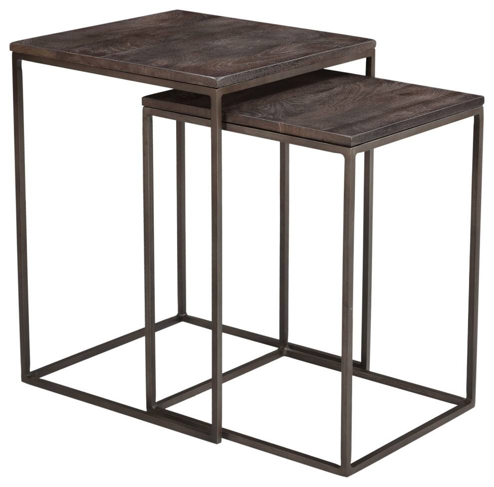 2 Piece Kenai Nesting Table   Industrial   Coffee Table Sets   by C.G. Sparks  Houzz