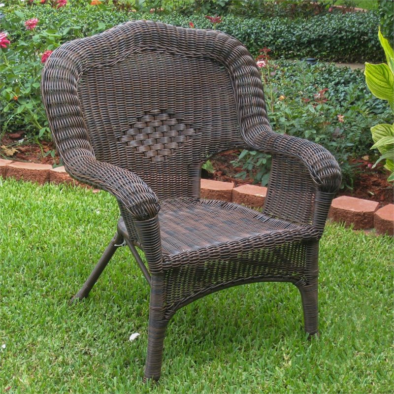 International Caravan Madison Wicker Resin Patio Chair