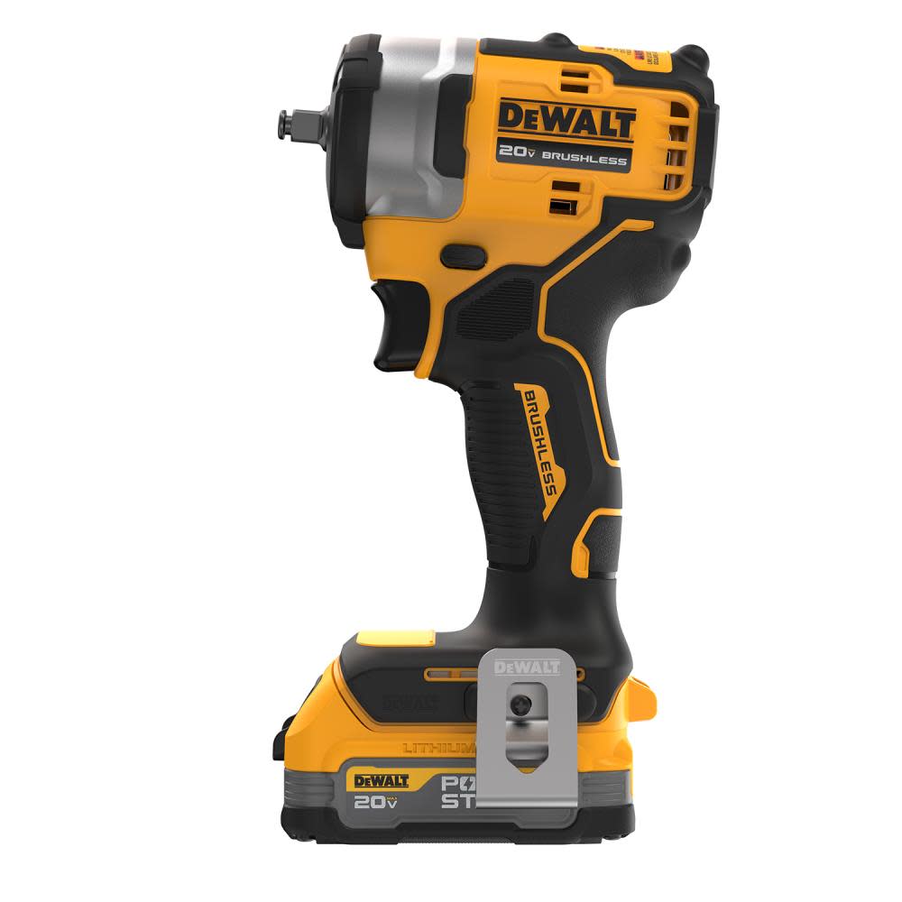 DEWALT 20V MAX 3/8 Impact Wrench with Hog Ring Anvil and POWERSTACK Compact Battery ;