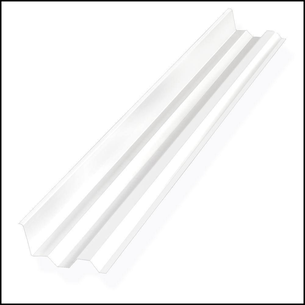 Suntuf 4 ft. Clear Polycarbonate Side Ridge Flashing 108656